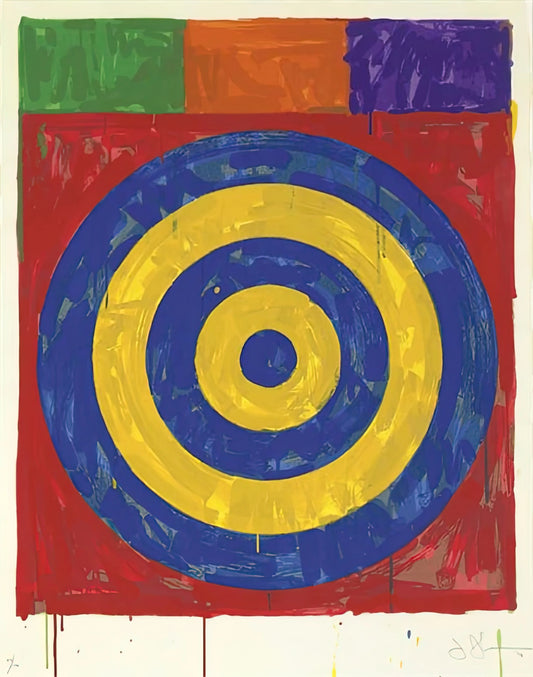 Jasper Johns' Most Famous Work: A Curator's Guide to the Iconic Art That Redefined American Painting - TARGET ULAE 147 1974 by Jasper Johns