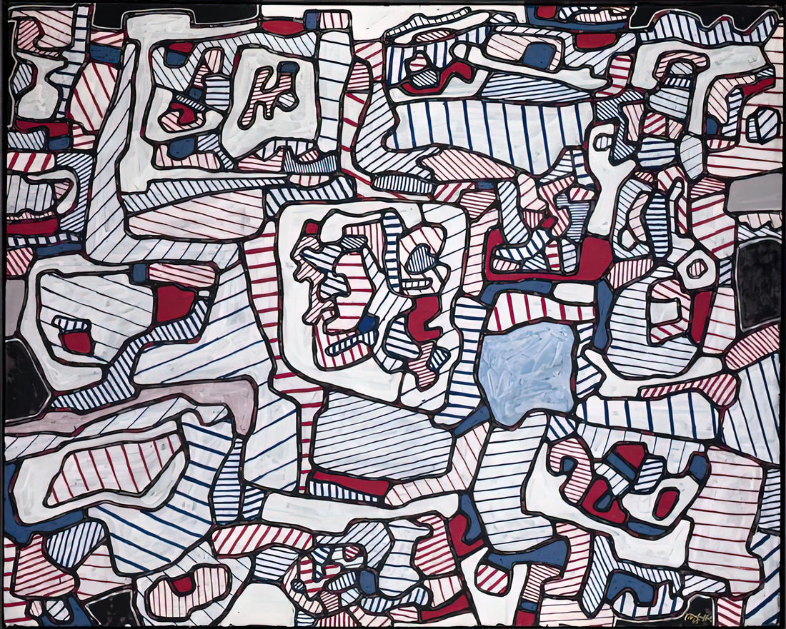 Jean Dubuffet at MoMA: Exploring the Raw Vision of Art Brut - SITE INHABITED BY OBJECTS 1965 by Jean Dubuffet