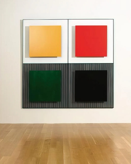 Jesús Rafael Soto Brushed Aluminum Print: A Kinetic Masterpiece for Modern Collections - MARICHE 2 1997 by Jesus Rafael Soto