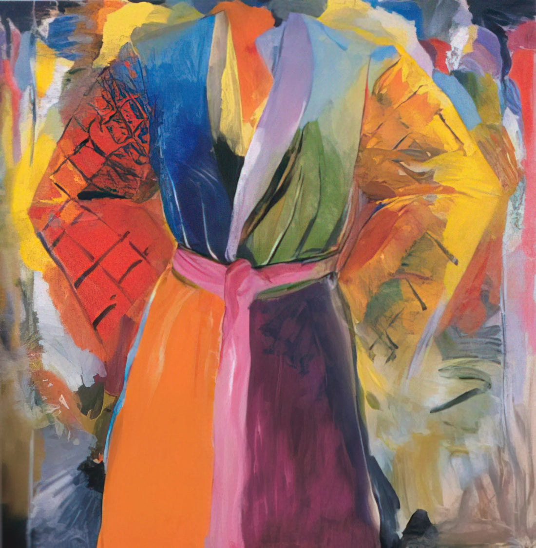 Jim Dine Blue Heart: The Iconic Symbol of American Pop Art - THE ROBE FOLLOWING HER 4 1985 by Jim Dine