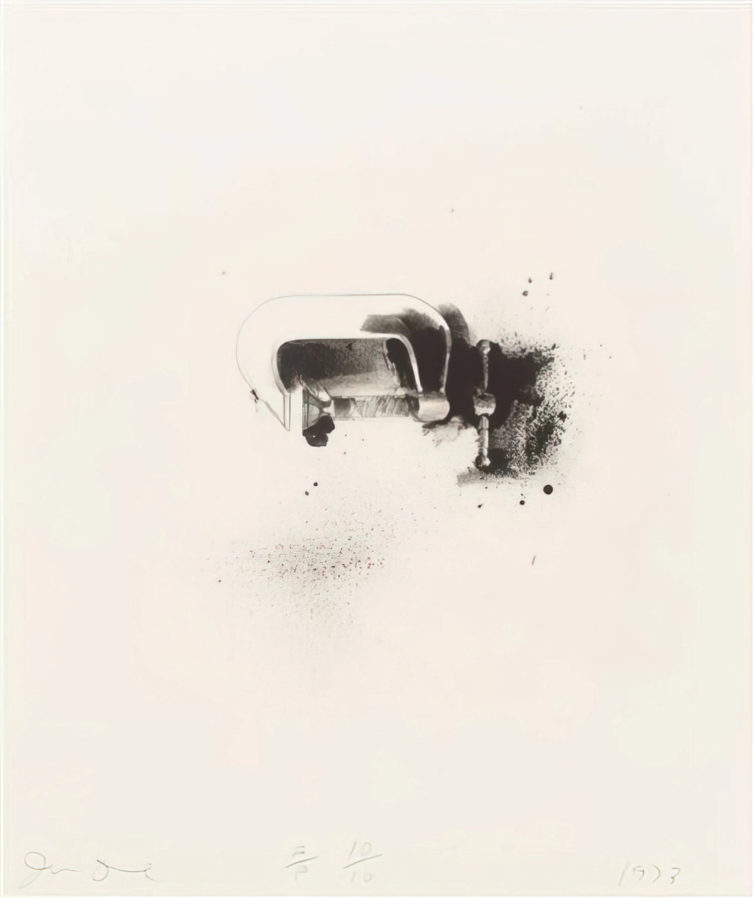 Jim Dine Website: The Digital Gateway to an Artist's Iconic Universe - UNTITLED FROM TEN WINTER TOOLS 1973 4 by Jim Dine