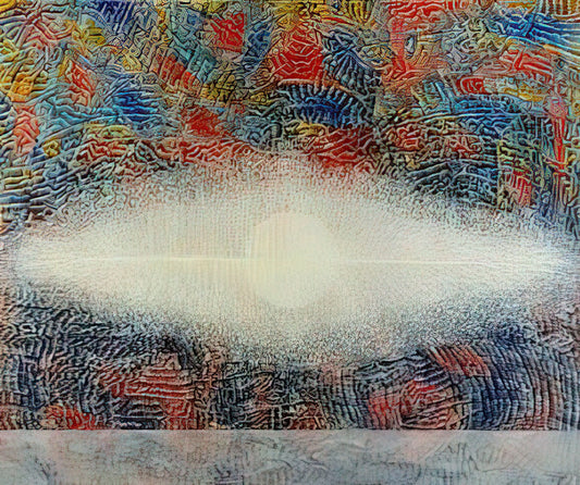 Jimmy Ernst Print: Exploring the Abstract Legacy of a Surrealist Pioneer - Mombosa - 1975 by Jimmy Ernst