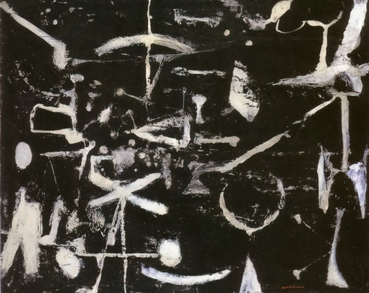 Jiro Yoshihara Posters: The Gutai Founder's Abstract Legacy in Modern Print Form - Untitled - Art Informel by Jiro Yoshihara