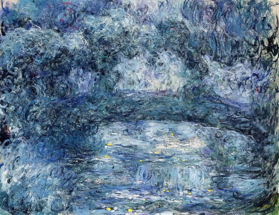 Joan Mitchell and Claude Monet: The Abstract Expressionist's Dialogue with Impressionism - The Japanese Bridge 3 by claude monet