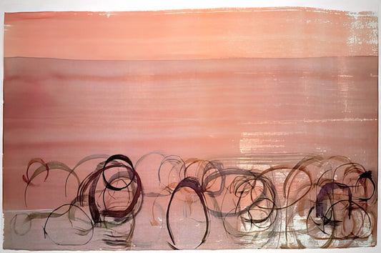 John Cage Chess: The Avant-Garde Artist's Unconventional Game - New River Watercolor, Series IV, #4 - 1988 by John Cage