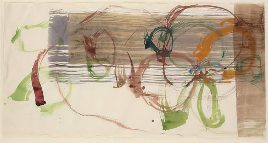 John Cage and Buddhism: How Zen Philosophy Shaped the Avant-Garde Composer's Art - New River Watercolor, Series I, No. 3 - 1988 by John Cage