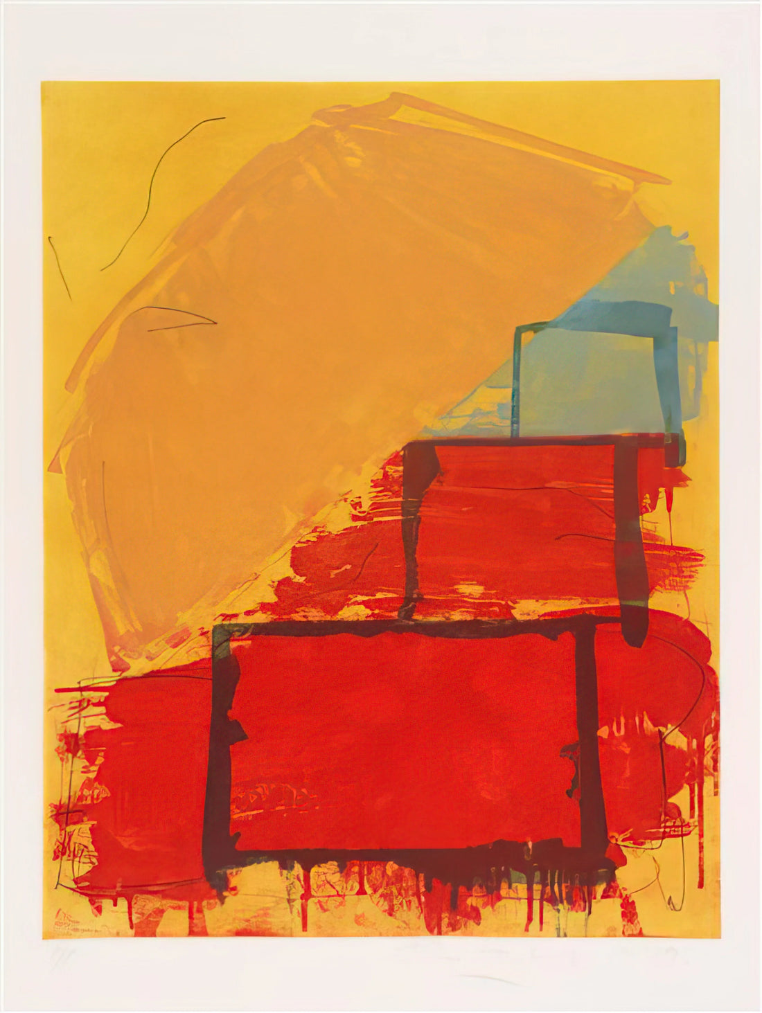 John Hoyland Acrylic Print: A Collector's Guide to the British Abstract Master - Trickster - 1979 by John Hoyland