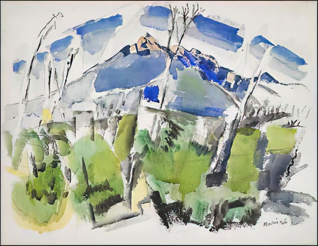 John Marin Watercolor Technique: The Dynamic Abstraction of an American Modernist - Mt. Chocorua No. 1 - 1926 by John Marin