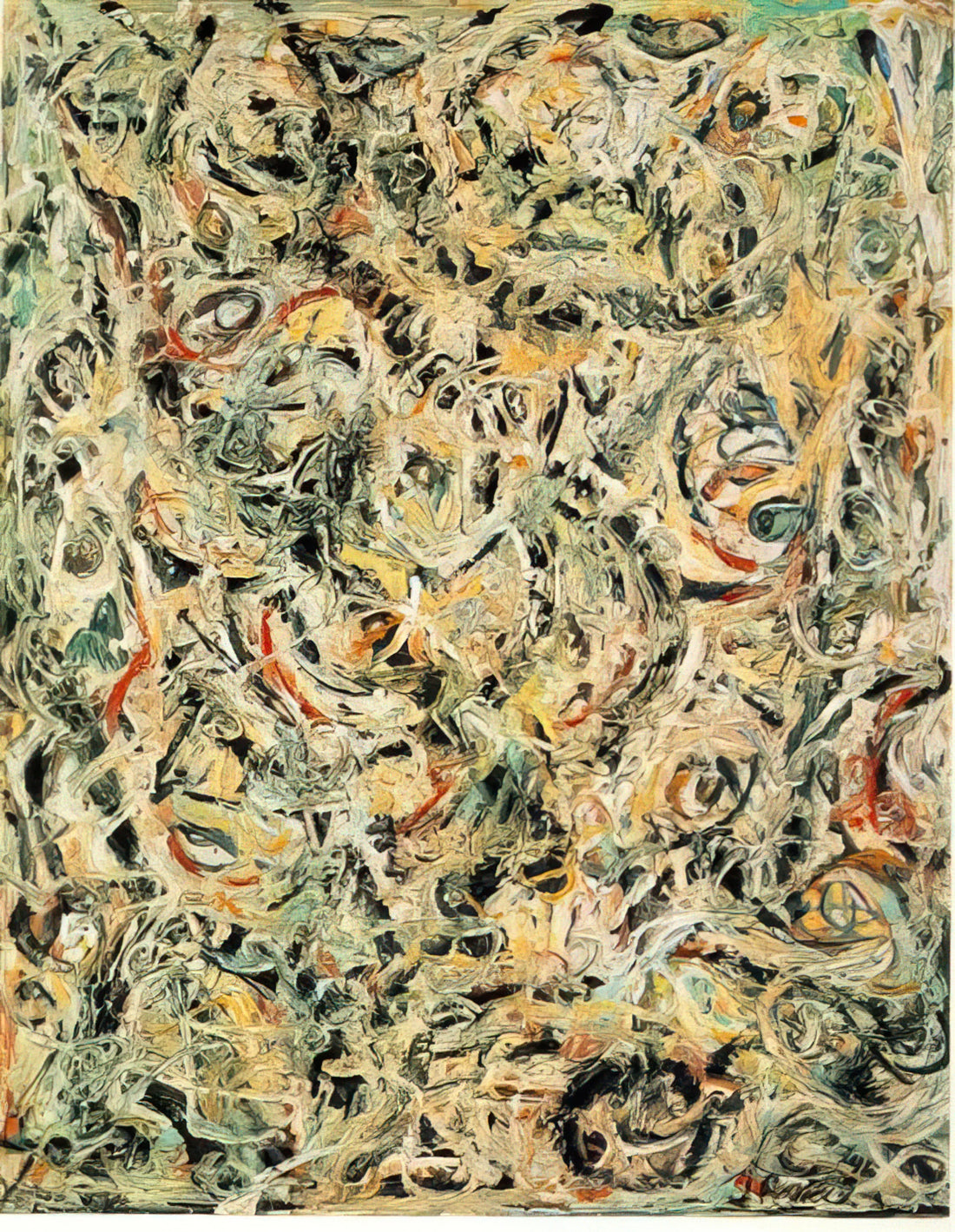 John Pollock: The Abstract Expressionist Pioneer Who Redefined American Art - EYES IN THE HEAT 1946 by Jackson Pollock