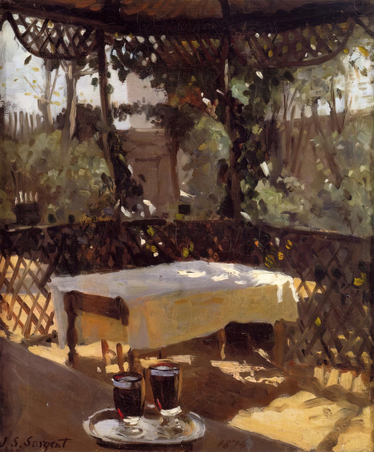 John Singer Sargent Self Portrait: A Master's Introspective Gaze - Two Wine Glasses by John Singer Sargent