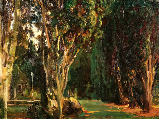 John Singer Sargent Watercolors: The Master's Intimate Brilliance - Falconieri Gardens, Frascati by John Singer Sargent