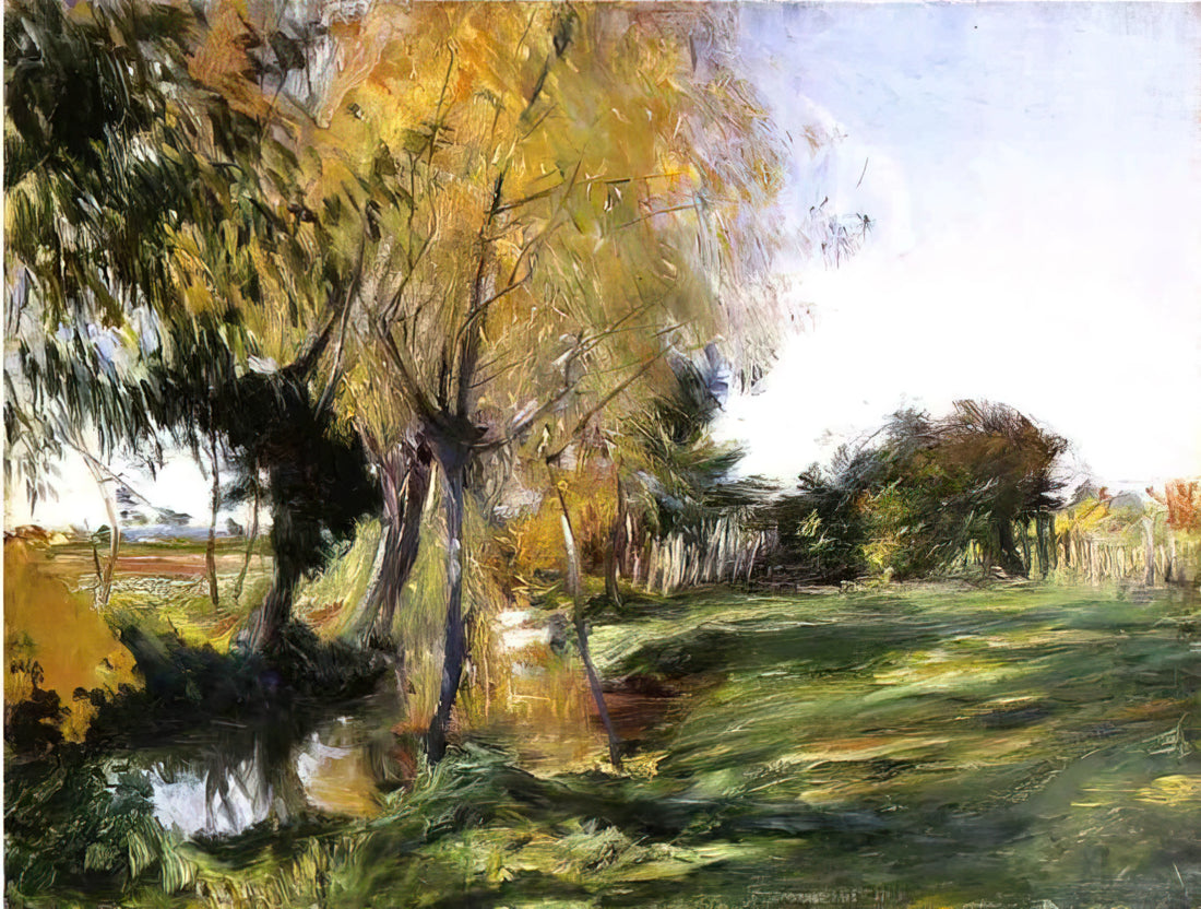 John Singer Sargent: Master of Portraiture and Light in the Gilded Age - Landscape at Broadway by John Singer Sargent