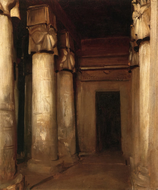 John Singer Sargent's Most Famous Work: A Curator's Guide to His Iconic Masterpieces - Temple of Denderah by John Singer Sargent