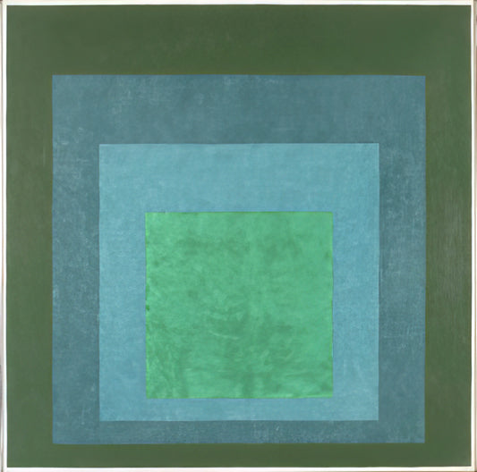 Josef Albers 1888-1976: The Pioneer of Color Theory and Geometric Abstraction - STUDY FOR HOMAGE TO THE SQUARE TERRASSED FOLIAGE 1960 by Josef Albers
