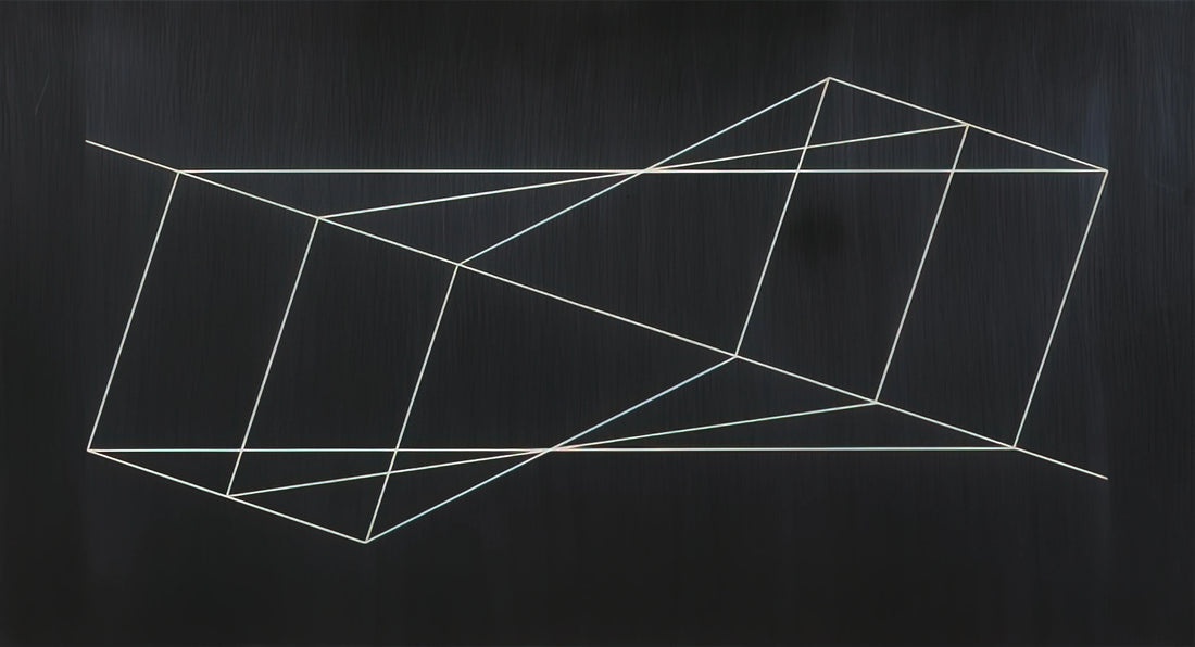 Josef Albers Famous Works: A Curator's Guide to His Iconic Paintings and Prints - TWISTED BUT STRAIGHT 1948 by Josef Albers