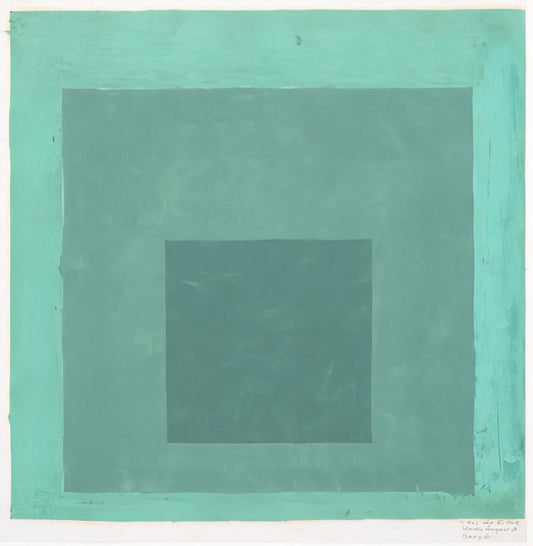 Josef Albers Images: A Visual Guide to the Master of Color Theory - STUDY FOR HOMAGE TO THE SQUARE 1 by Josef Albers