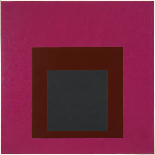 Josef Albers Manhattan: The Bauhaus Master's Urban Influence and Artistic Legacy - HOMAGE TO THE SQUARE GUARDED 1952 by Josef Albers