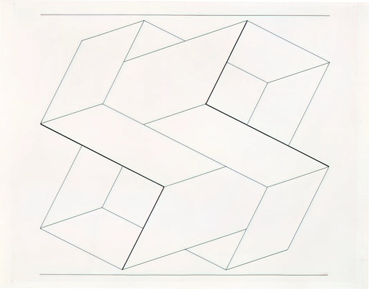 Josef Albers Poems and Drawings: The Intersection of Geometry and Lyricism - STRUCTURAL CONSTELLATION 1962 by Josef Albers