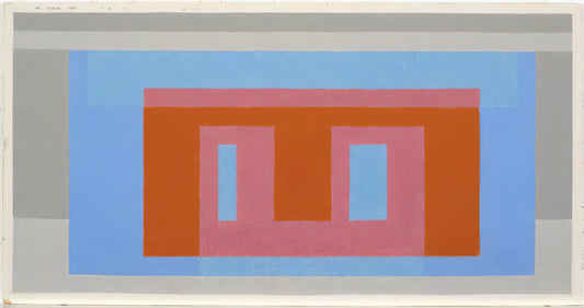 Josef Albers Reproduction Prints: A Collector's Guide to Homage to the Square and Bauhaus Legacy - ADOBE VARIANT LUMINOUS DAY 1952 by Josef Albers