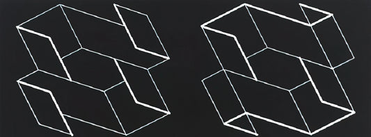 Josef Albers Work: The Enduring Legacy of Color Theory and Geometric Abstraction - DUO H 1966 by Josef Albers
