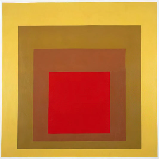 Josef Albers at the Guggenheim: Exploring Color, Form, and Legacy - HOMAGE TO THE SQUARE 1967 1 by Josef Albers
