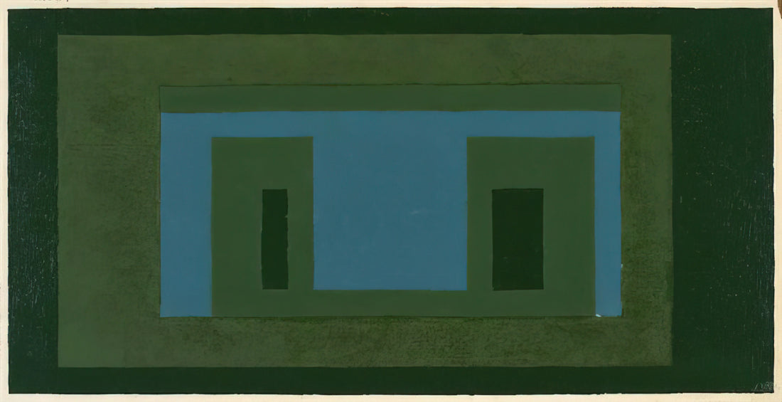 Josef Albers: A Retrospective of Color, Form, and Influence - VARIANT ADOBE 1962 by Josef Albers