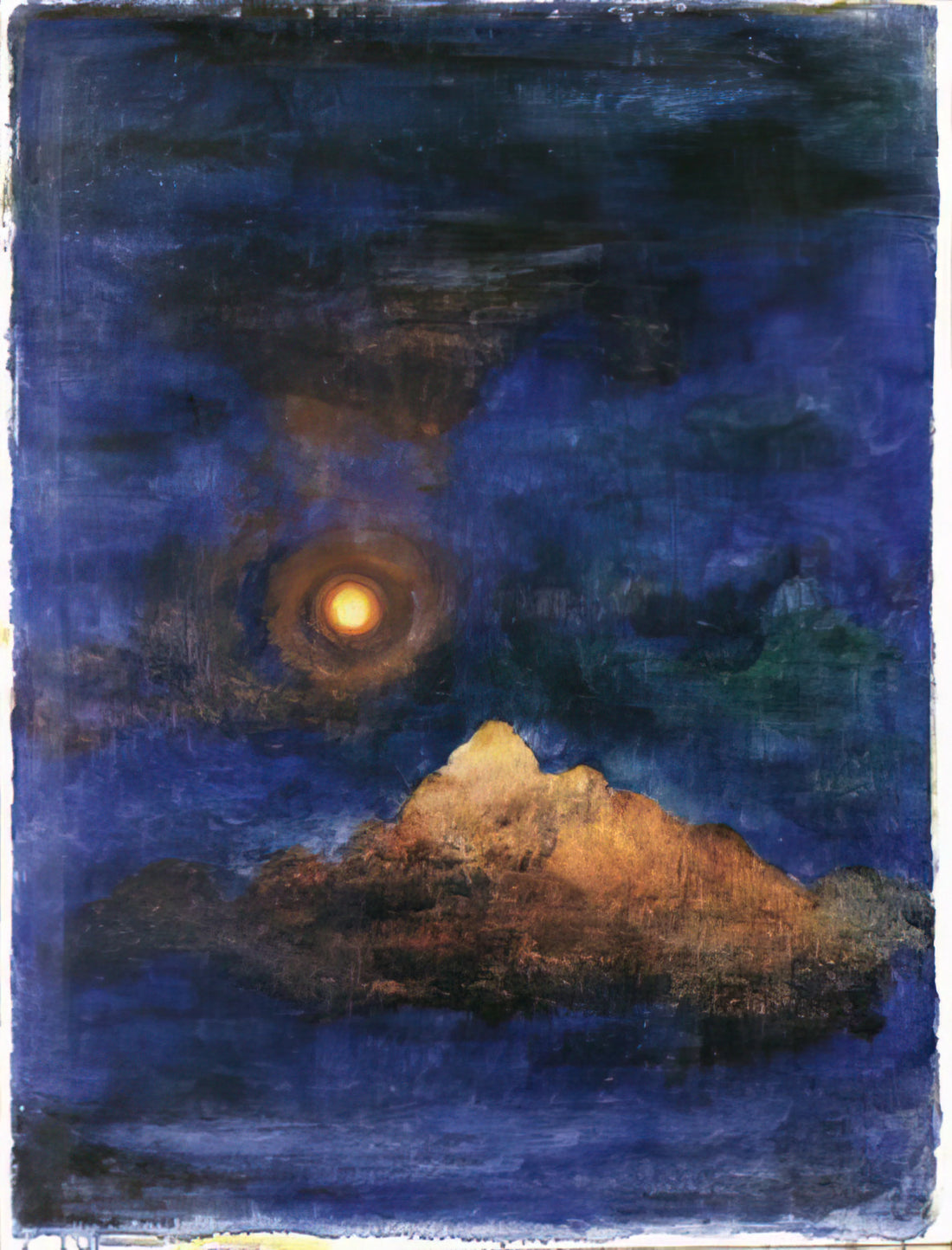 Julius Bissier Brushed Aluminum Print: The Modernist's Choice for Abstract Art - Concepimento nel cosmo - 1920 by Julius Bissier