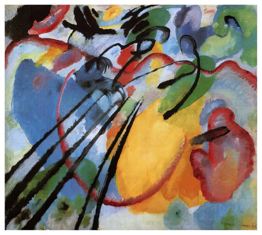Kandinsky Art Posters: The Definitive Guide to Abstract Expressionism for Your Space - IMPROVISATION 26 ROWING 1912 by Wassily Kandinsky