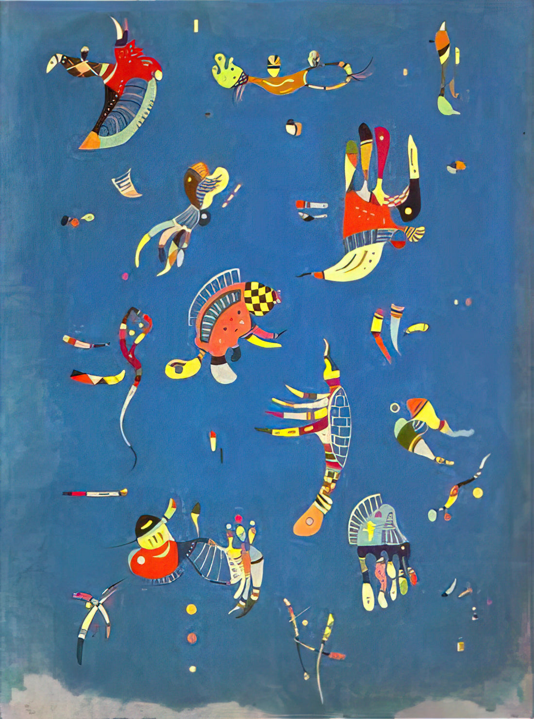 Kandinsky Canvas Prints: The Definitive Guide to Owning Abstract Masterpieces - SKY BLUE 1940 by Wassily Kandinsky