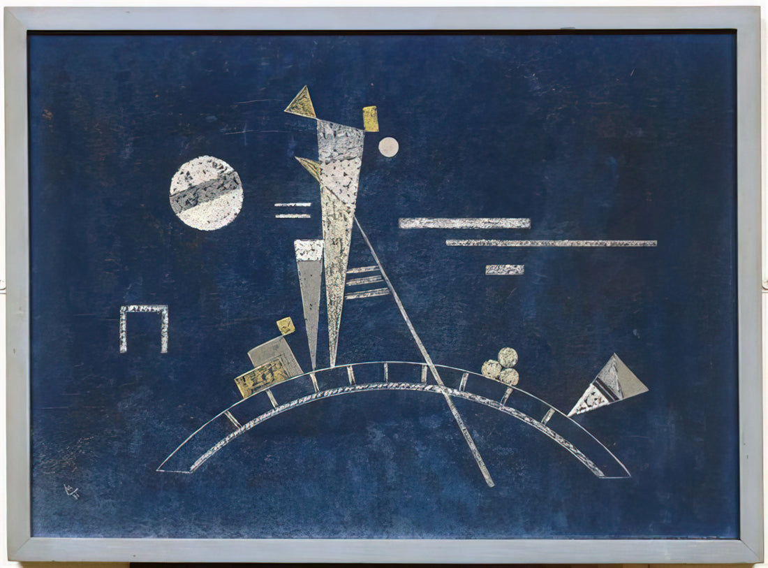 Kandinsky Composition 8: The Pinnacle of Abstract Art and Spiritual Geometry - FRAGILE 1931 by Wassily Kandinsky