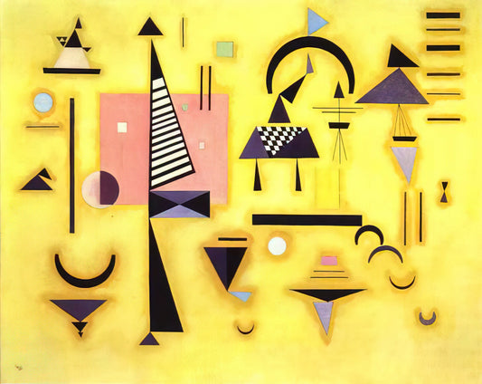 Kandinsky Composition 9: A Masterpiece of Abstract Expressionism - DECISIVE PINK 1932 by Wassily Kandinsky
