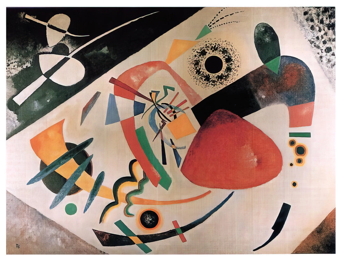 Kandinsky Famous Art: A Journey Through the Abstract Master's Most Iconic Works - RED SPOT II 1921 by Wassily Kandinsky