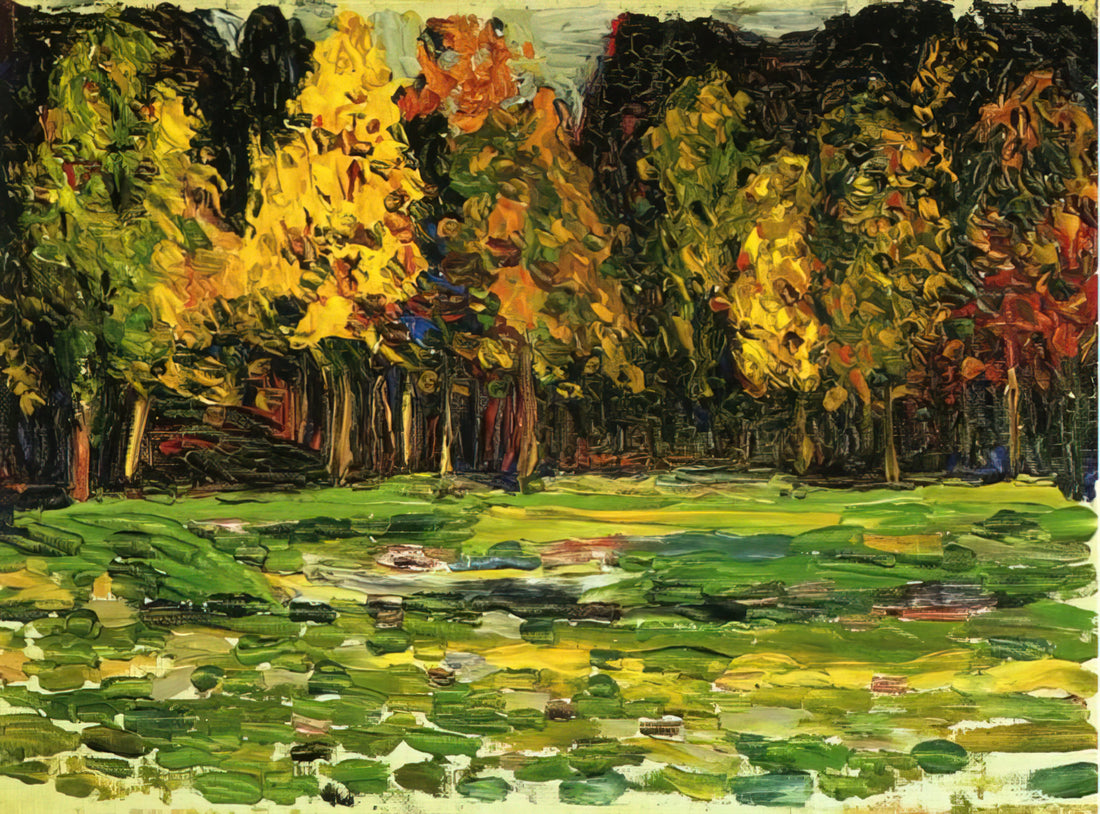 Kandinsky No. 8: Decoding the Masterpiece of Abstract Expressionism - FOREST EDGE by Wassily Kandinsky