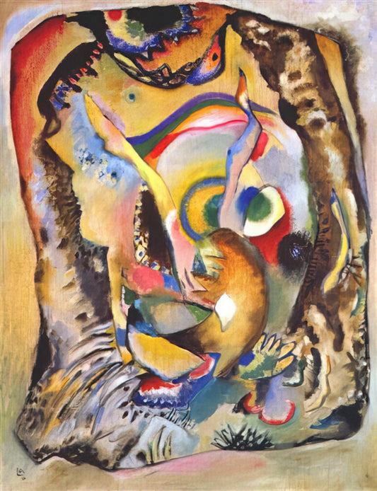 Kandinsky and Mondrian: Pioneers of Abstract Art and Their Enduring Legacy - PAINTING ON LIGHT GROUND 1916 by Wassily Kandinsky