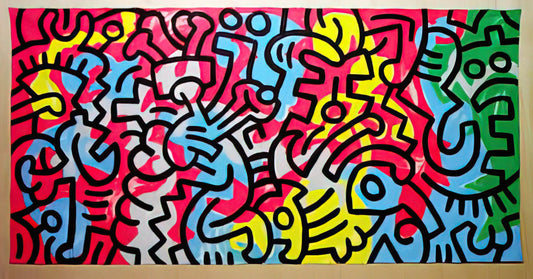 Keith Haring Art: Decoding the Visual Language of an Iconic Pop Artist - UNTITLED 1987 by Keith Haring