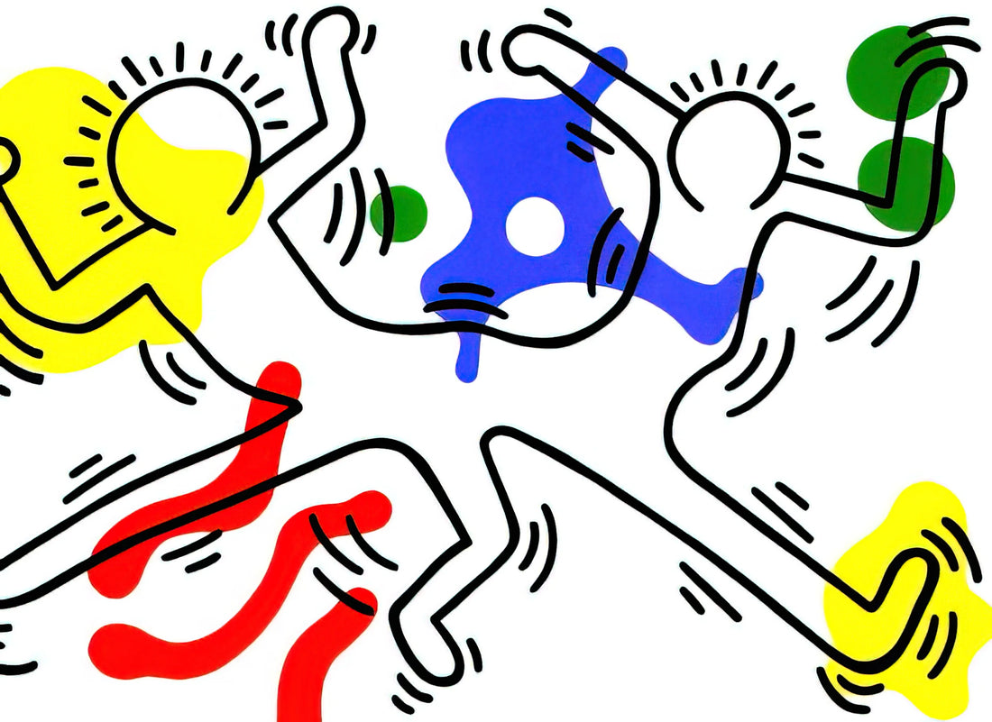 Keith Haring Family Print: A Legacy of Love, Activism, and Artistic Joy - UNTITLED 1986 by Keith Haring