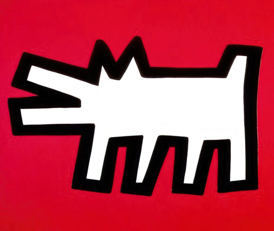 Keith Haring Flower Print: A Vibrant Symbol of Joy, Activism, and Artistic Legacy - BARKING DOG 1990 by Keith Haring
