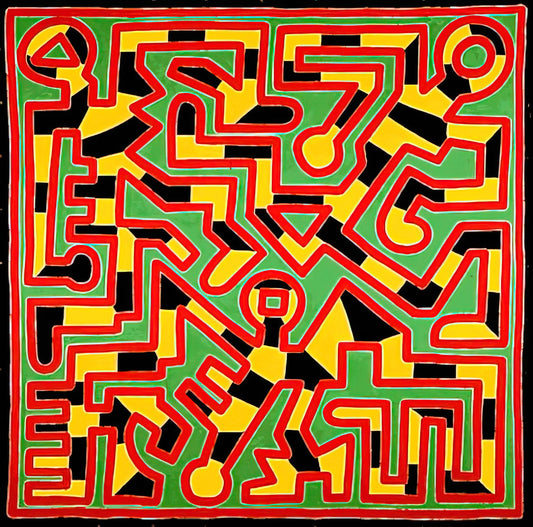 Keith Haring Flower Print: The Radiant Symbolism in the Pop Artist's Botanical Works - UNTITLED 1988 by Keith Haring