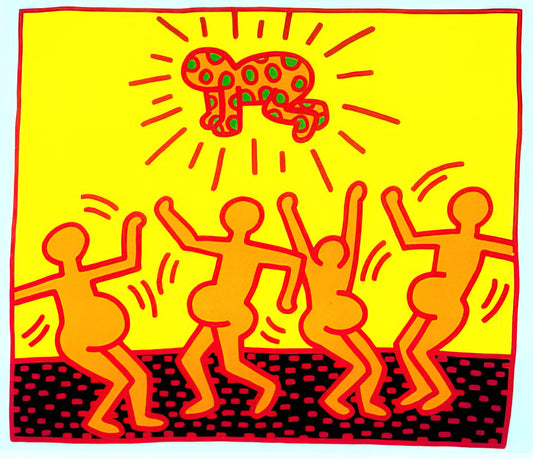 Keith Haring Love Poster: A Symbol of Activism, Joy, and Pop Art Legacy - UNTITLED 1983 1 by Keith Haring