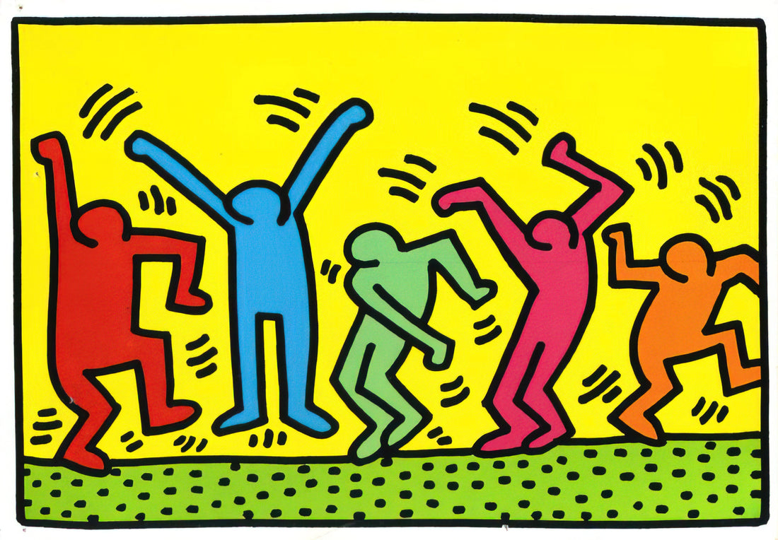 Keith Haring Signed Print: A Collector's Guide to Authenticity, Value, and Legacy - UNTITLED DANCE 1987 by Keith Haring