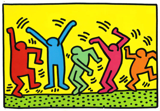 Keith Haring Signed Print: A Collector's Guide to Authenticity, Value, and Legacy - UNTITLED DANCE 1987 by Keith Haring