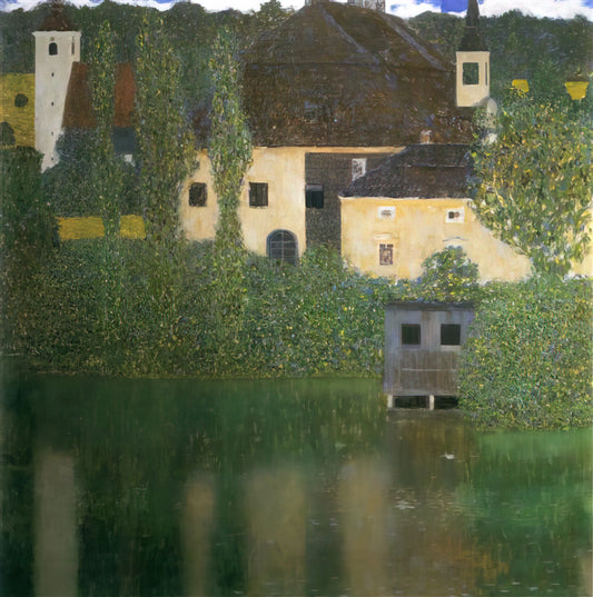 Klimt Oil Painting Reproduction: A Collector's Guide to Authentic Artistry - WATER CASTLE by Gustav Klimt