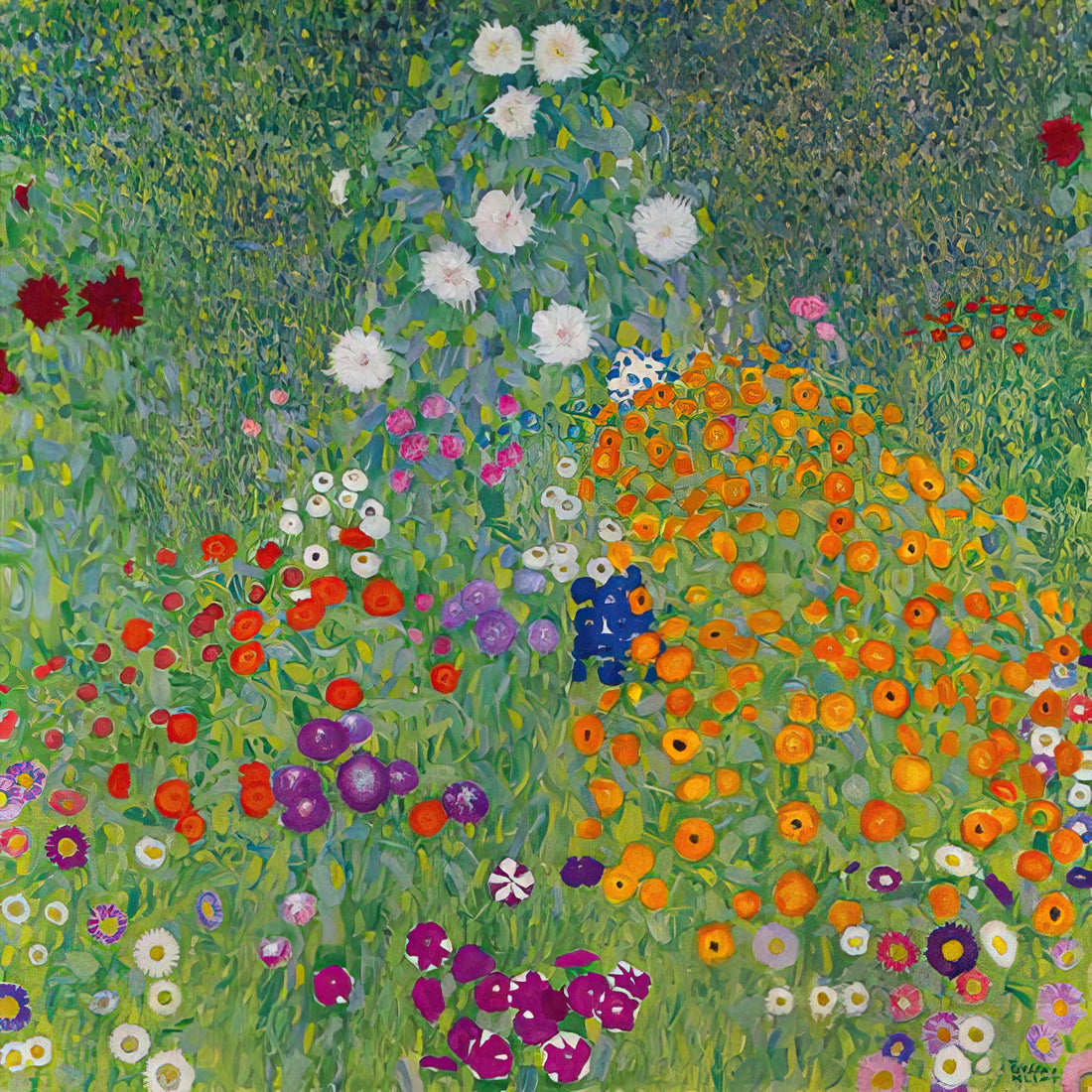 Klimt Reproductions: A Guide to Acquiring Museum-Quality Art Prints - BLUMENGARTEN 1907 by Gustav Klimt
