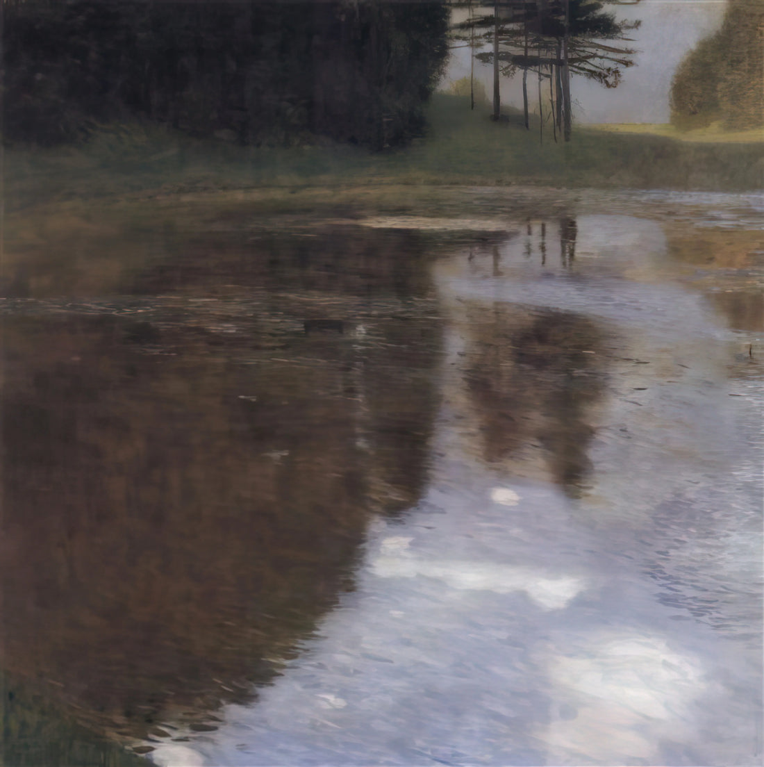 Klimt and Emilie Flöge: The Muse, Partner, and Unseen Force Behind the Masterpieces - QUIET POND IN THE PARK OF APPEAL by Gustav Klimt