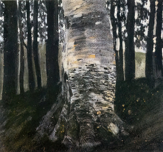 Klimt and Leopold: The Vienna Secession's Artistic Alliance That Redefined Modern Art - BIRCH IN A FOREST by Gustav Klimt