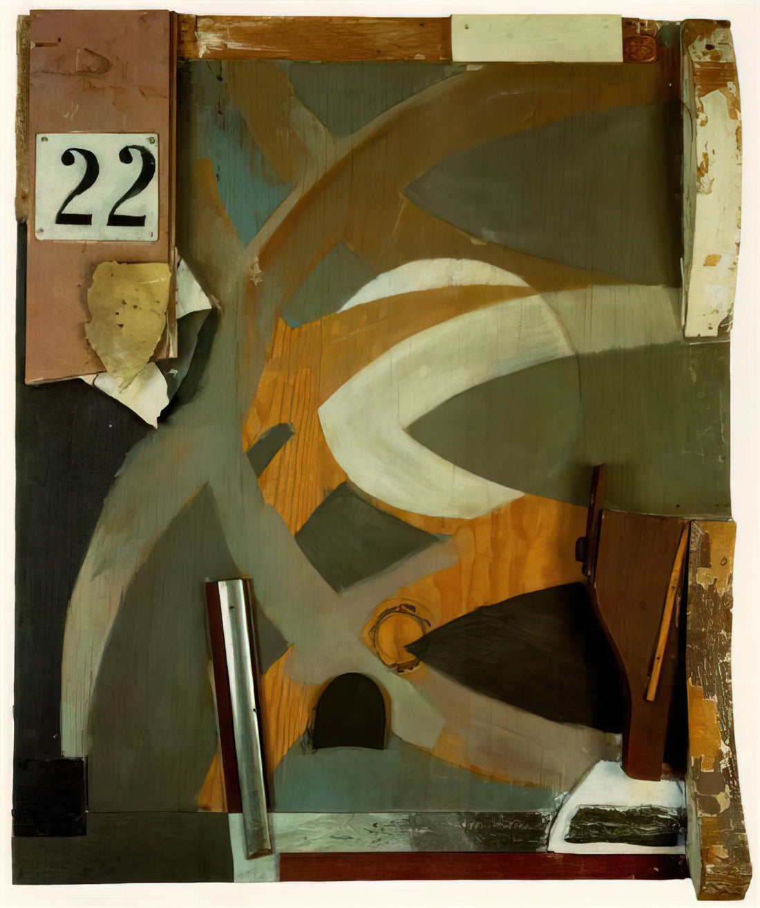 Kurt Schwitters Collage: The Revolutionary Merz Technique and Its Enduring Legacy - THE SPRING DOOR 1938 by Kurt Schwitters
