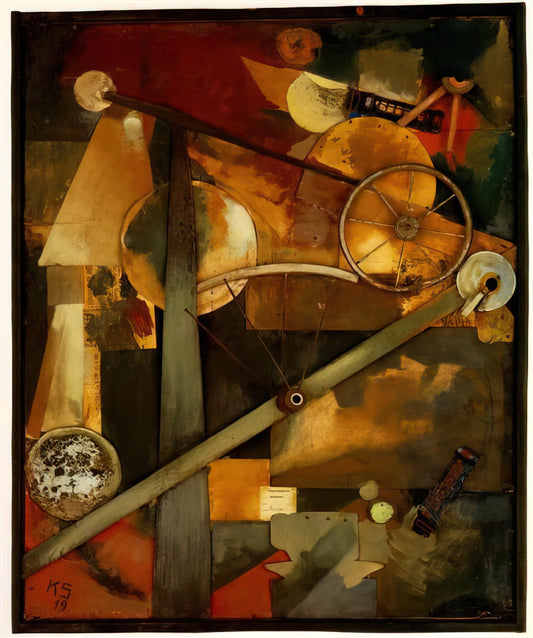 Kurt Schwitters: The Revolutionary Merz Artist Who Redefined Modern Art - CONSTRUCTION FOR NOBLE LADIES 1919 by Kurt Schwitters