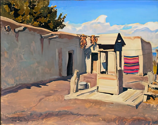 Lafayette Maynard Dixon: The Visionary Painter of the American West - OLD PATIO 1931 by Maynard Dixon