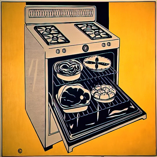 Large Lichtenstein Print: A Collector's Guide to Pop Art Scale and Impact - KITCHEN RANGE 1962 by Roy Lichtenstein