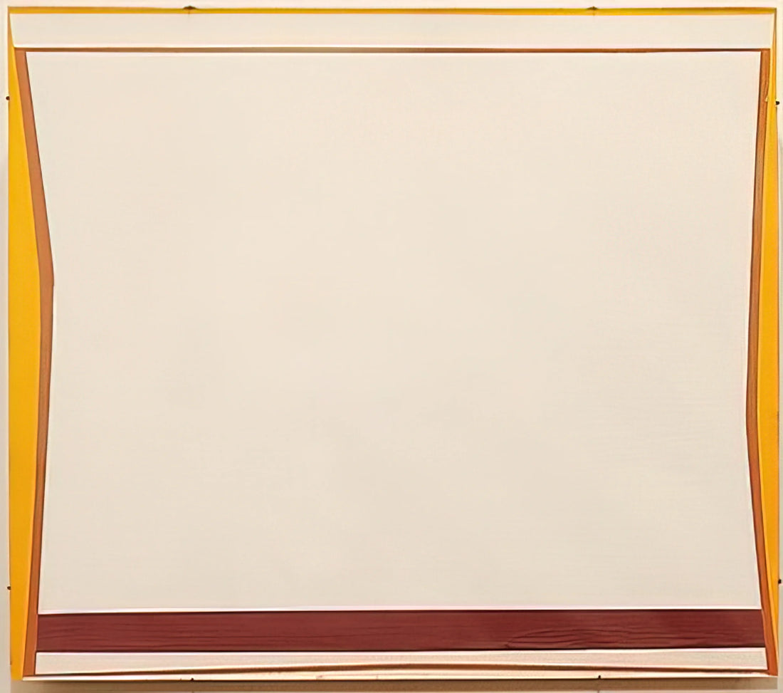 Larry Zox Brushed Aluminum Print: The Definitive Guide to Hard Edge Abstraction - White 7 - 1963 by Larry Zox